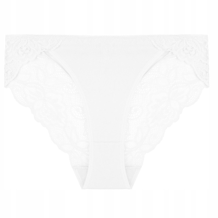 MORAJ figi damskie z KORONKĄ majtki bawełniane zestaw 4 KOLORY - L