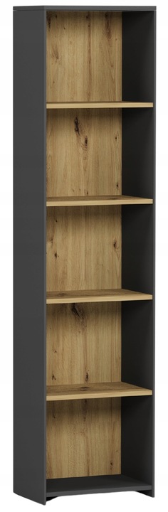 REGAŁ 40CM PÓŁKA SZAFKA KSIĄŻKI SEGREGATORY B-40 ANTRACYT MIX ARTISAN