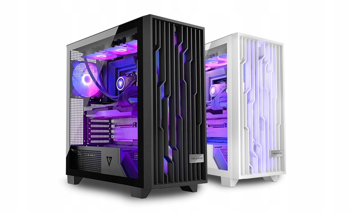 Gamingowa obudowa MODECOM VOLCANO PERUN APEX ARGB MIDI Black czarny