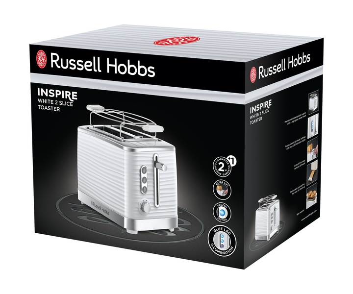 Toster Russell Hobbs Inspire White 1050 W biały