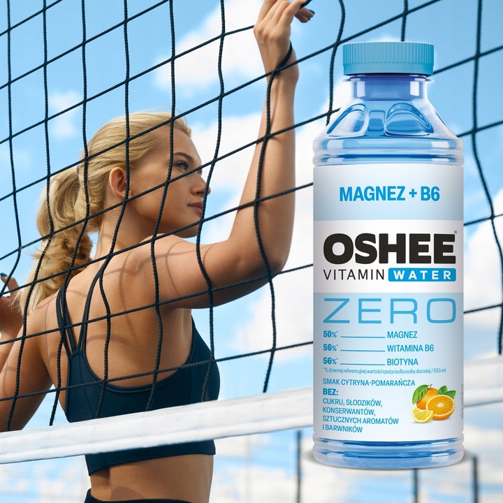 Oshee Zero Vitamin Water Magnez + B6 555ml