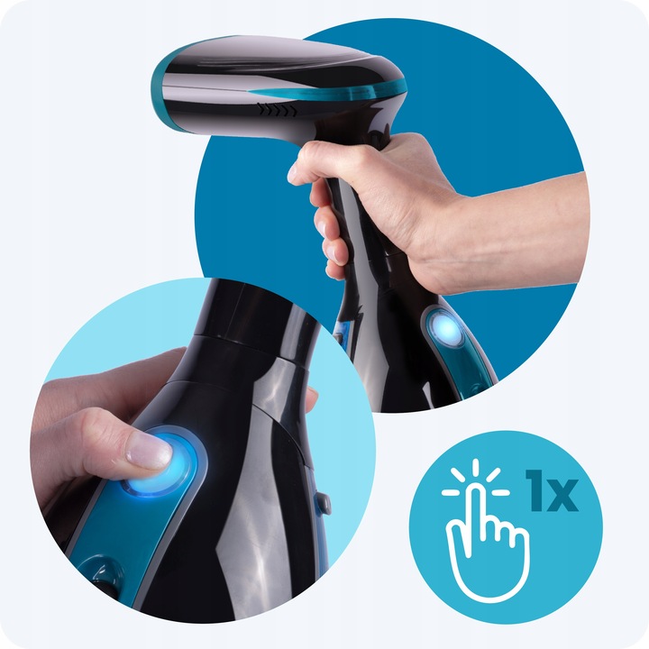 Parownica do ubrań 1500W Steamer parowy Żelazko parowe ZESTAW 32g/min