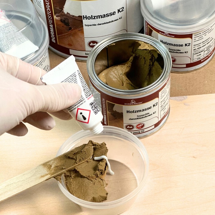 Szpachla do drewna Borma Wachs dąb naturalny K2 1 Kg