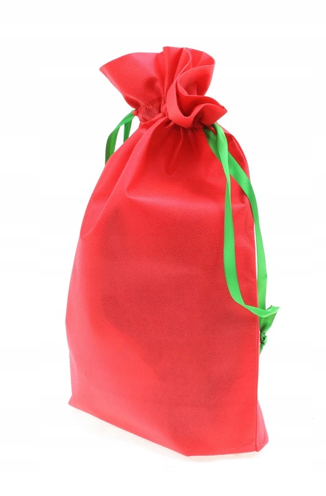 WOREK PREZENTY MIKOŁAJA świąteczny święta CZERWONY ZIELONY torebki 8szt