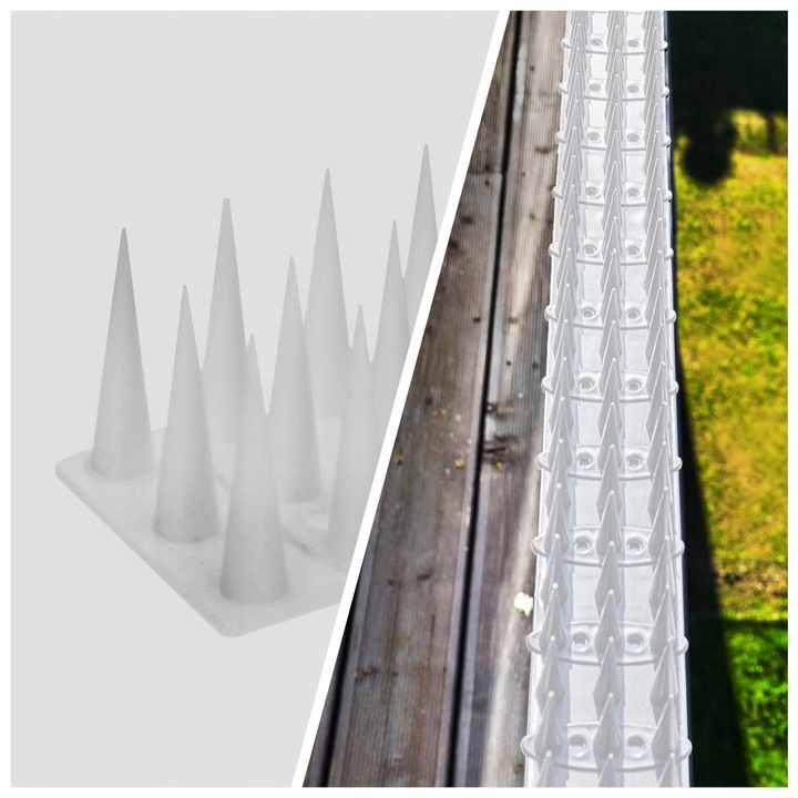 WYSOKIE KOLCE LISTWA NA PTAKI GOŁĘBIE PRZECIW PTAKOM GOŁĘBIOM 10 SZT