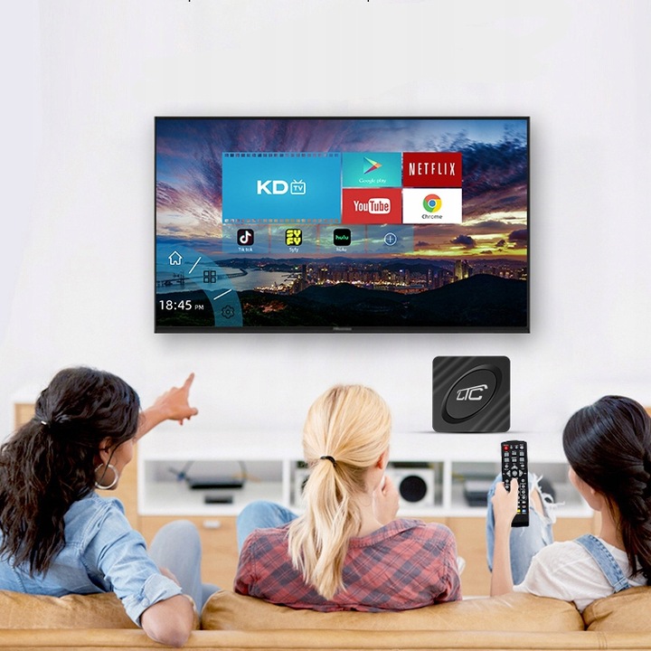 SMART BOX TV 4K ANDROID PRZYSTAWKA DEKODER BT NETFLIX YOUTUBE ITP.