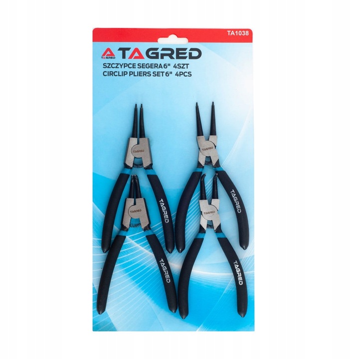 KOMPLET SZCZYPIEC SEGERA SZCZYPCE 6" 180 4-EL