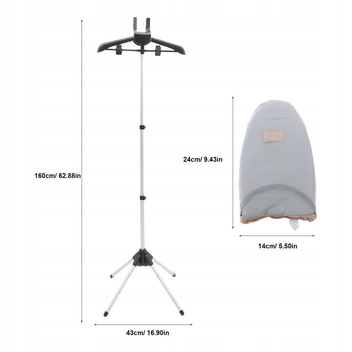 WIESZAK NA UBRANIA DUŻY STOJAK NA ŚCIERECZKI DO PRASOWANIA STOJAK 1