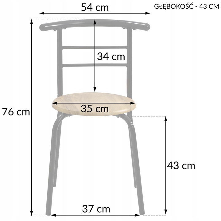 ZESTAW MEBLI ERGONOMICZNY 4 KRZESŁA STÓŁ DO KUCHNI SALONU JADALNI LUGO