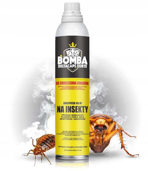 3X BOMBA DELTACAPS PREPARAT ZAMGŁAWIACZ NA PLUSKWY KARALUCHY PRUSAKI