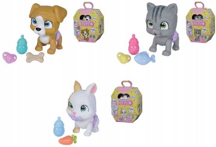 PAMPER PETZ KOTEK INTERAKTYWNY Z PIELUSZKOWEGO GANGU PIJE SIKA + PIELUSZKA