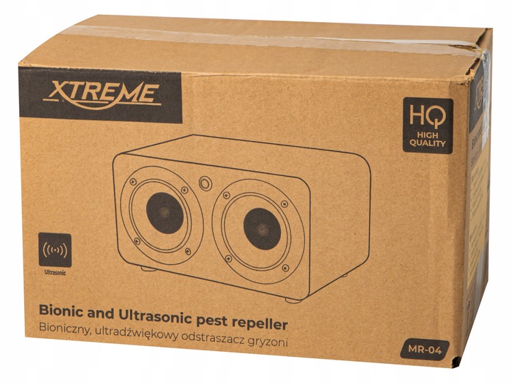 ULTRADŹWIĘKOWY ODSTRASZACZ GRYZONI NA MYSZY KUNY SZCZURY BIONICZNY