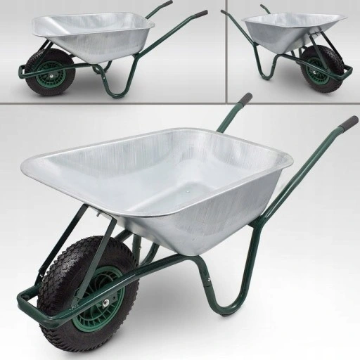 Taczka stalowa budowlana ogrodowa ocynkowana 120L 250 kg