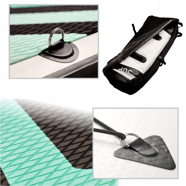 WYPORNA DESKA SUP POMPOWANA PADDLEBOARD WIOSŁO AKCESORIA ZESTAW 320cm 150kg