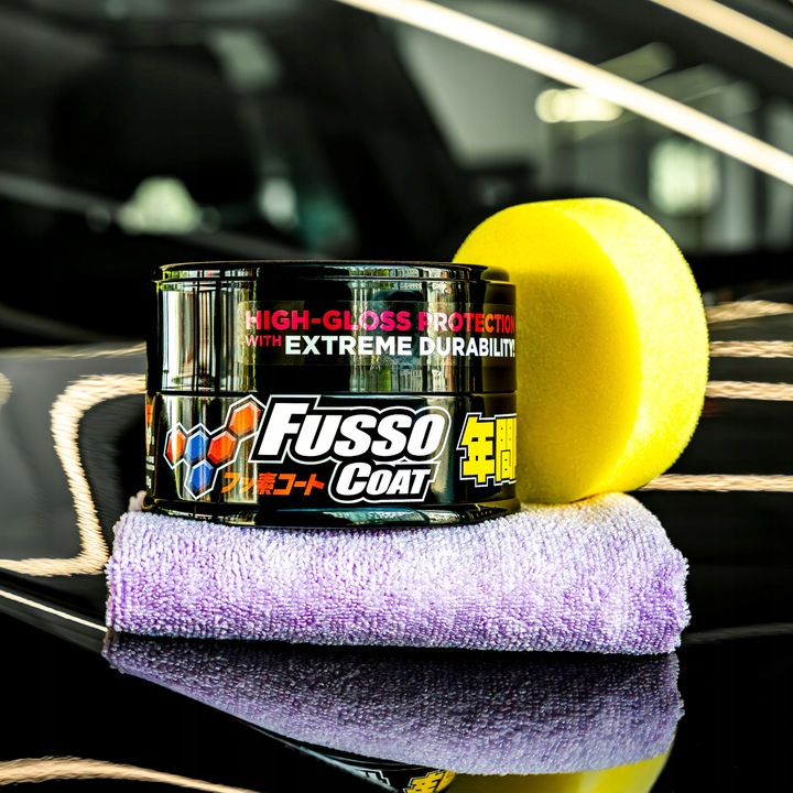Wosk Samochodowy SOFT99 FUSSO BLACK Wosk Do Samochodu Lakieru Auta Hydro