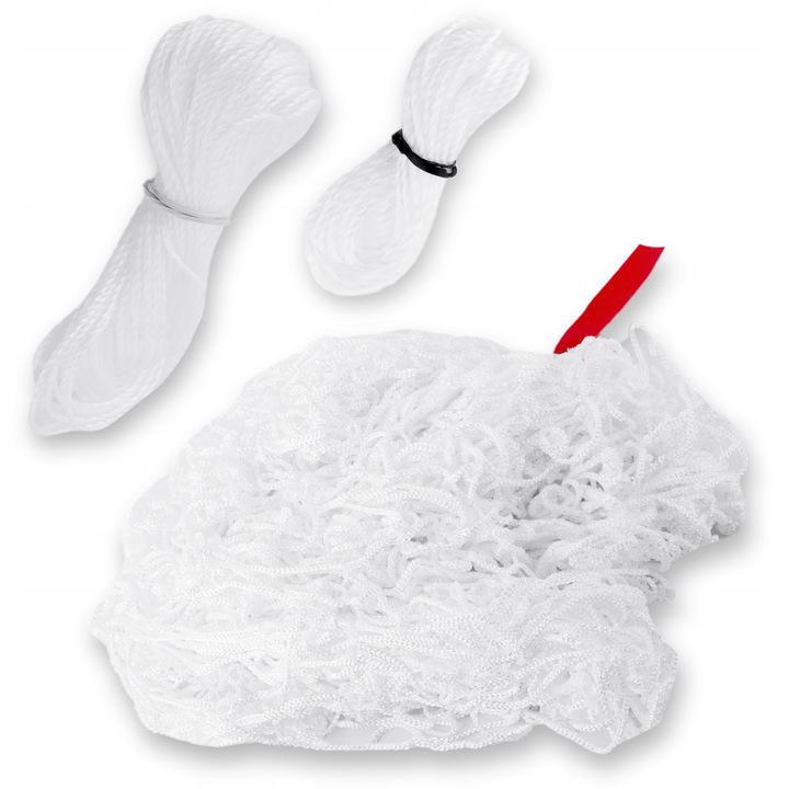 Siatka do bramki na bramkę do bramek piłkarskich 180x120cm biała