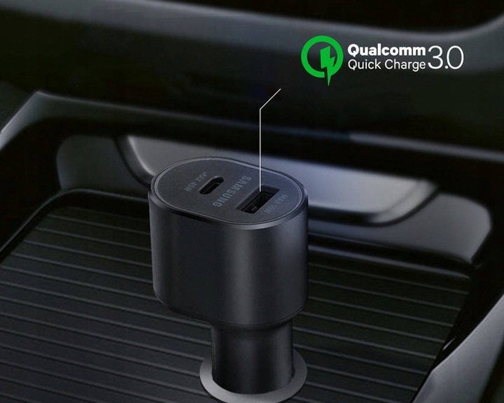 ŁADOWARKA SAMOCHODOWA SAMSUNG USB-A/USB-C 25W/15W