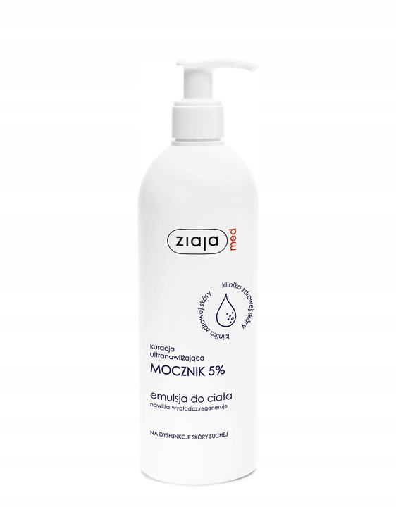 Emulsja do ciała nawilżająca regenerująca mocznik 5% Ziaja Med 400 ml