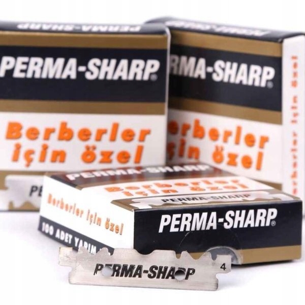 Perma-Sharp Żyletki do Brzytwy 100 Sztuk Połówki