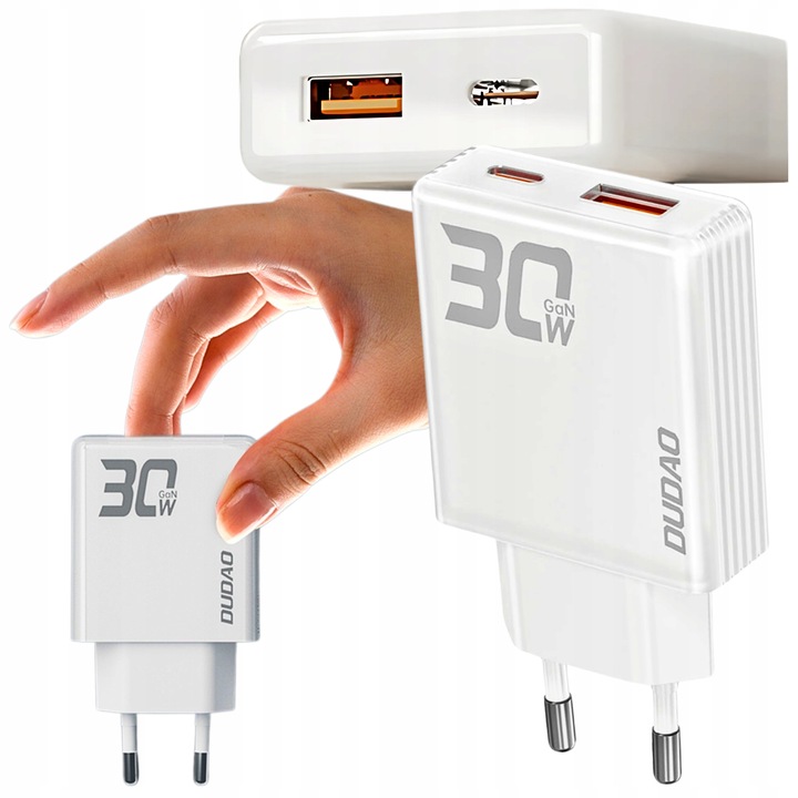 SZYBKA ŁADOWARKA DO TELEFONU PD 30W ŁADOWARKA SIECIOWA USB-C / USB-A QC 3.0