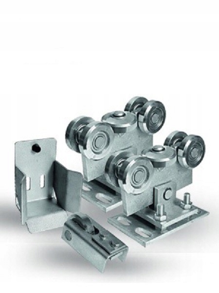 WÓZEK wózki do BRAMY PRZESUWNEJ 80x80 komplet ZESTAW wózków bramowych