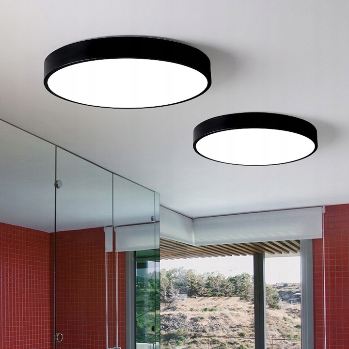 PANEL LED NATYNKOWY plafon sufitowy 18W OKRĄGŁY