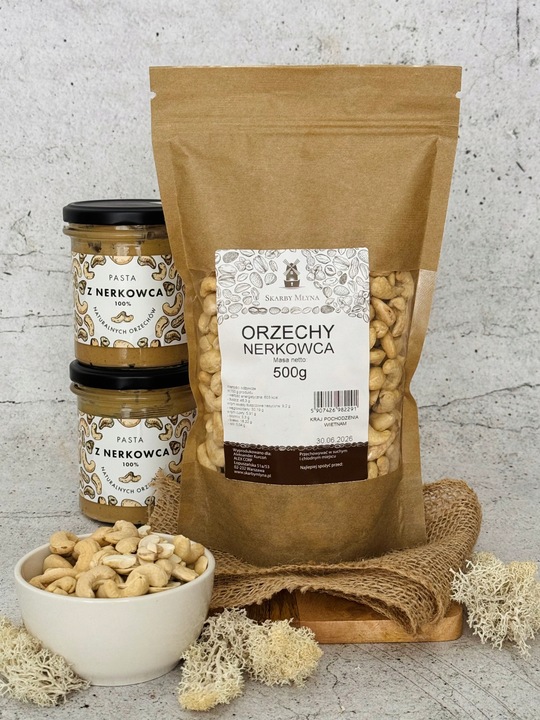 Pasta z nerkowca 300 g - Idealne smarowidło, 100% orzechów, Bez Dodatków