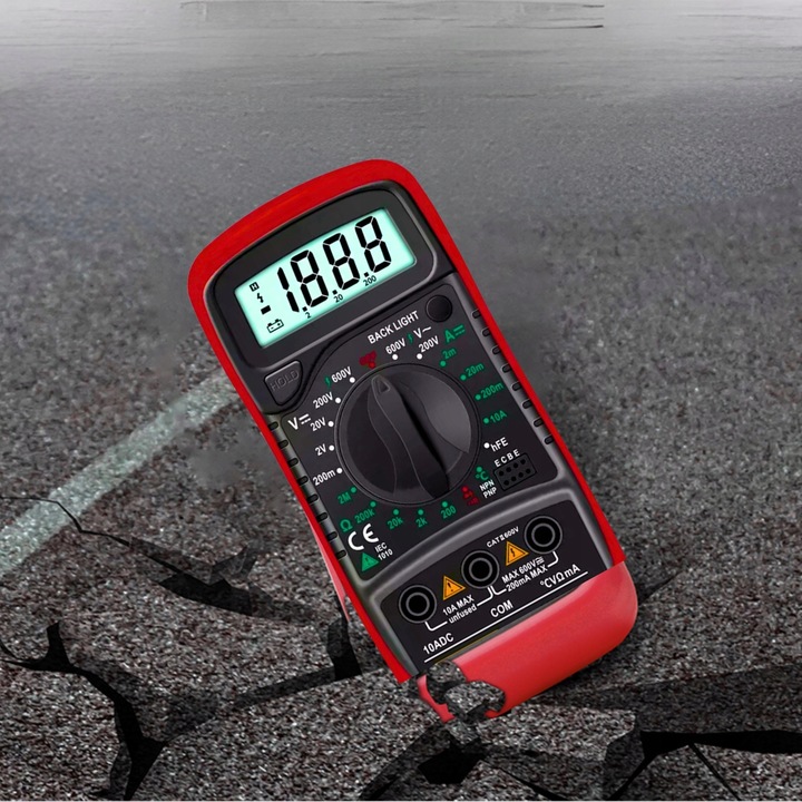 MULTIMETR MIERNIK PRĄDU CYFROWY ELEKTRYCZNY LCD