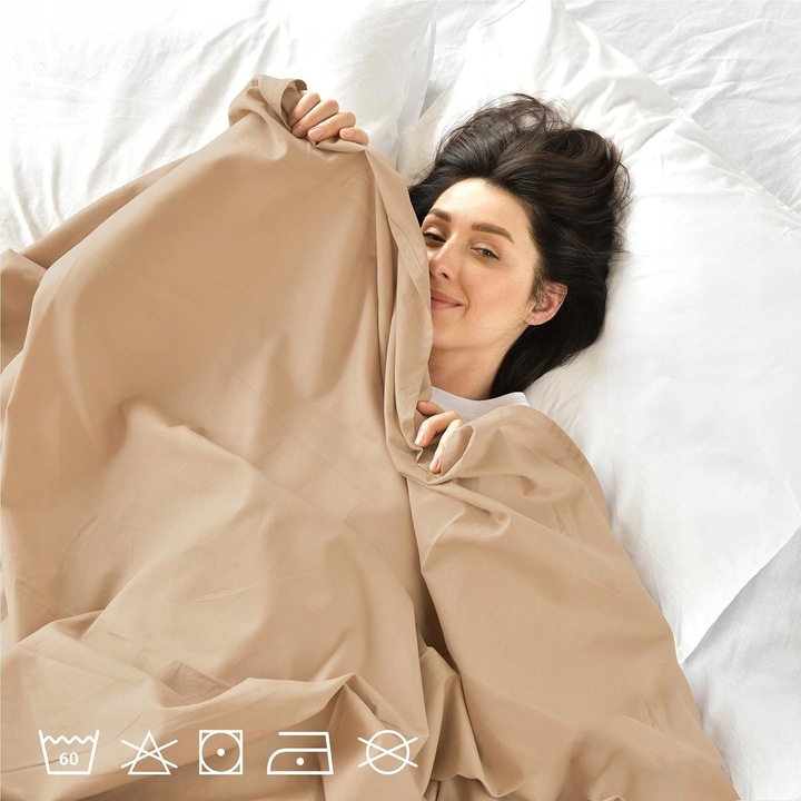 Prześcieradło bez Gumki Tradycyjne 160x200 cm Bawełniane Polskie - Bawełna