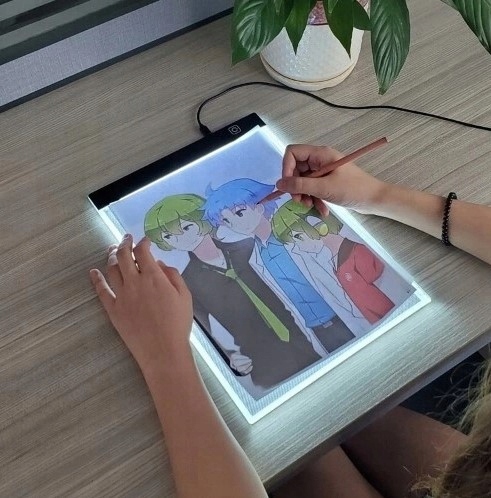 TABLET GRAFICZNY + SZABLONY! AUTA BRIGHTPAD DESK AKREŚLARSKA TABLICA LED