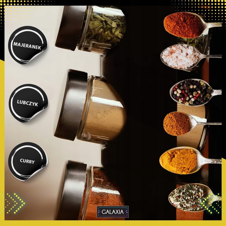 STOJAK NA PRZYPRAWY POJEMNIKI 20SZT Słoiczki Słoiki Przyprawnik i