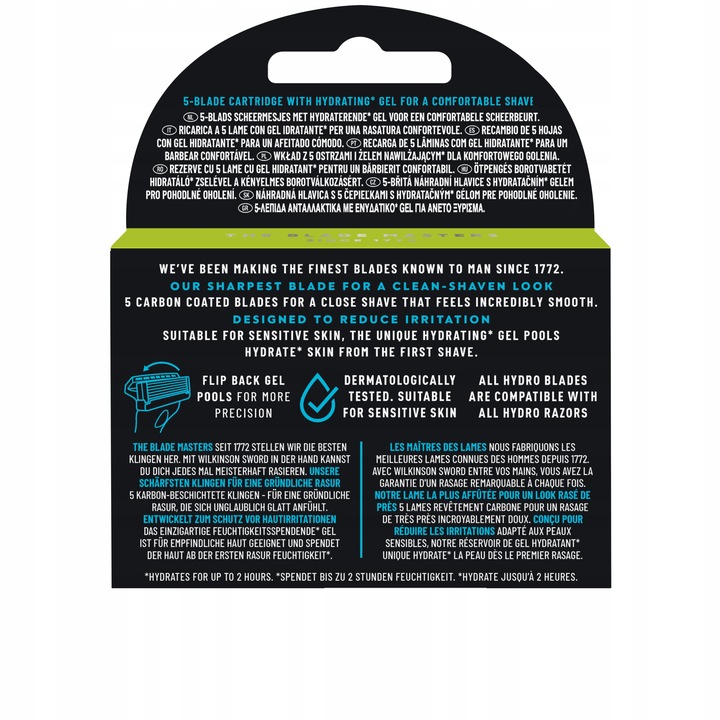 Wilkinson Hydro 5 Sensitive do golenia 4 wkłady x2