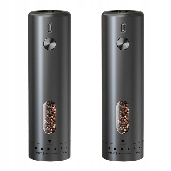Młynek Elektryczny do Pieprzu i Soli USB Solniczka i Pieprzniczka 2