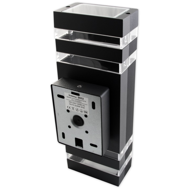 Lampa elewacyjna GU10 LED zewnętrzna kinkiet ogrodowy