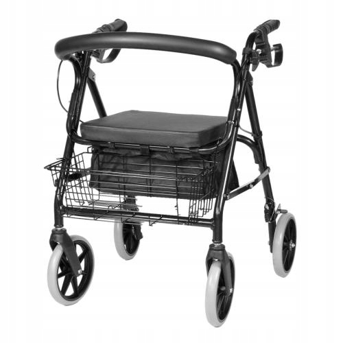 CHODZIK REHABILITACYJNY BALKONIK WÓZEK DLA SENIORA KOSZYK PCHACZ 136KG