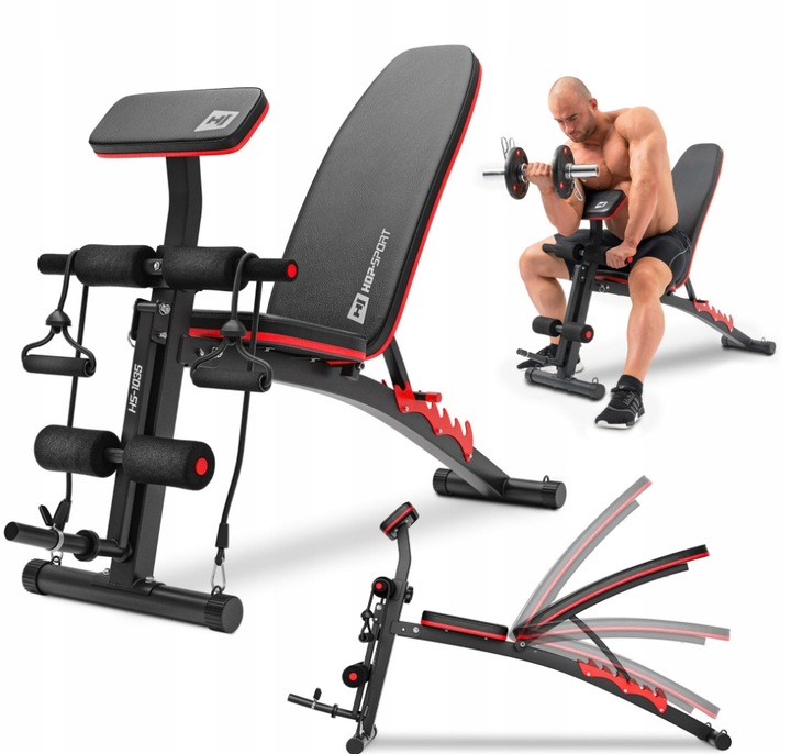 Ławka treningowa REGULOWANA ławeczka siłownia DOMOWA+rękawiczki modlitewnik