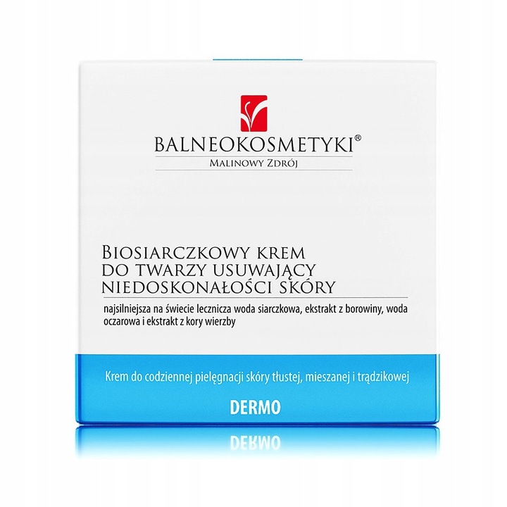 Krem przeciw niedoskonałościom do twarzy Balneokosmetyki dzień i noc 50 ml
