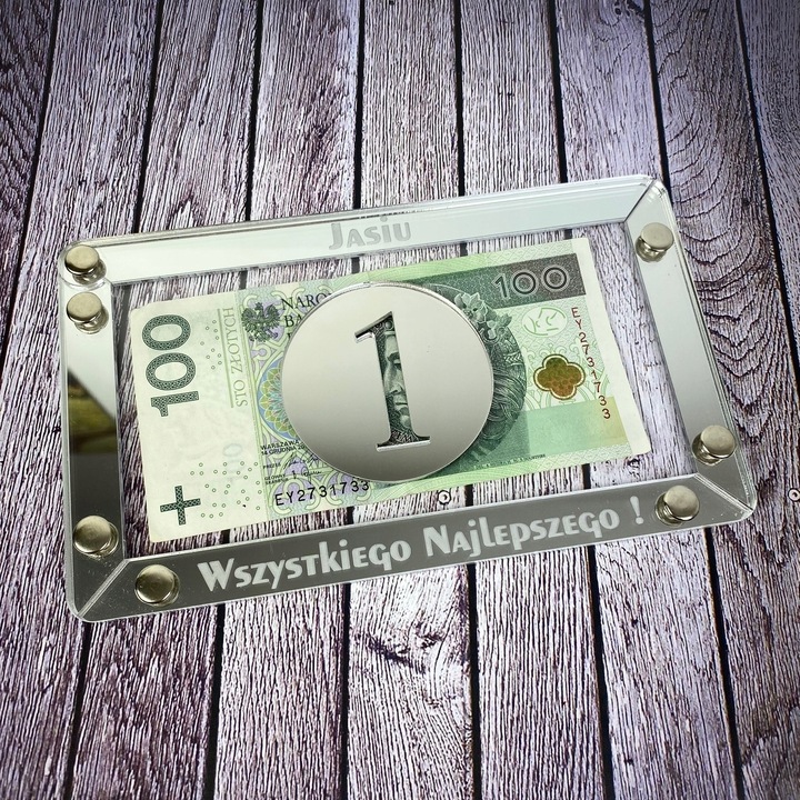 Srebrna Złota Koperta Kartka Pudełko Na Pieniądzę Urodziny 18 30 40