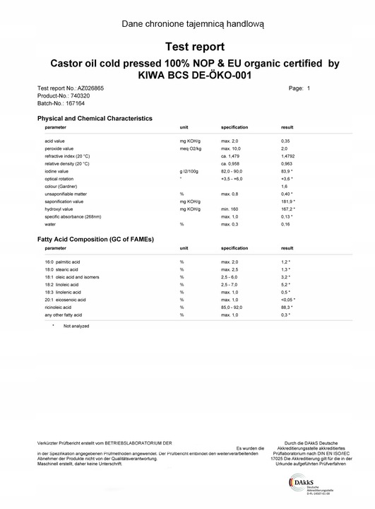 Olej rycynowy terapeutyczny 500 ml INDIE BIO, zimne tłoczenie, szkło