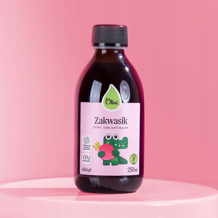Zakwas z buraków dla dzieci Olini 250ml Zakwas buraczany Jelita i zaparcia