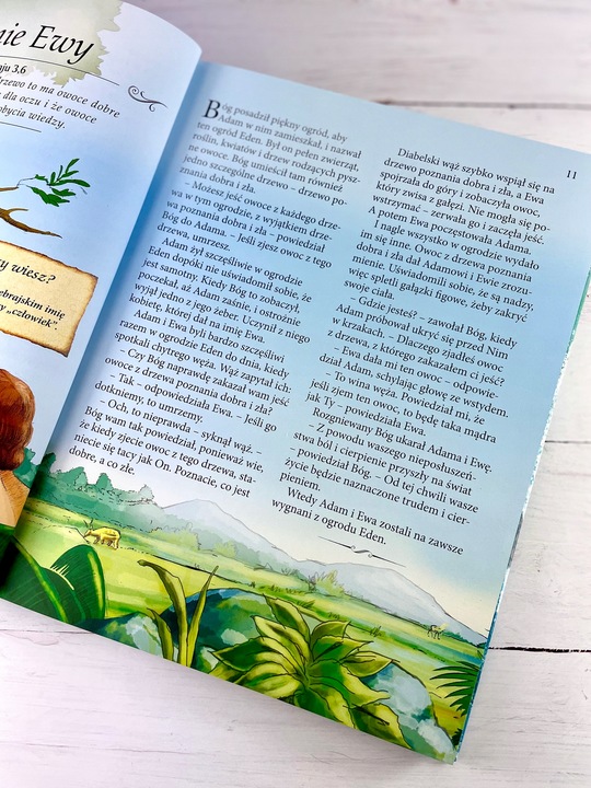 BIBLIA NA KOMUNIĘ DLA DZIECI PREZENT NA CHRZEST PAMIĄTKA Z GRAWEREM