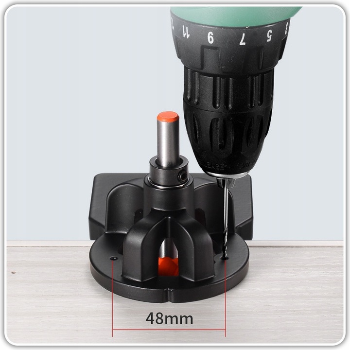 SZABLON DO WIERCENIA OTWORÓW POD ZAWIAS FREZ DO PUSZEK ZNACZNIK