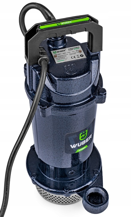 POMPA DO WODY CZYSTEJ BRUDNEJ ŚCIEKÓW SZAMBA Z SITKIEM ZANURZENIOWA 1"