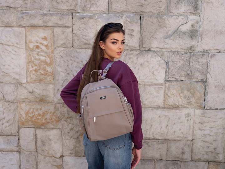 Peterson plecak miejski PTN CPY-04-6173 BEIG beżowy