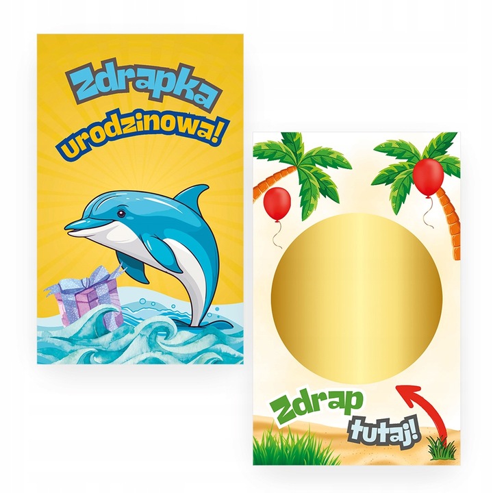 Zdrapki dla Dzieci z zadaniami Safari Urodzinowe aZD 25 sztuk