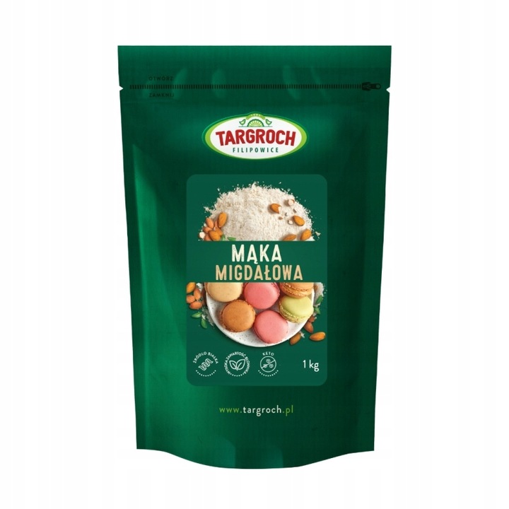 MĄKA MIGDAŁOWA 1kg Targroch Migdały mielone DO MAKARONIKÓW