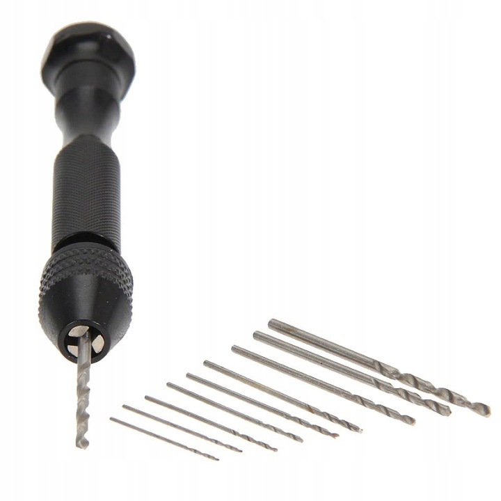 PRECYZYJNA MINI WIERTARKA RĘCZNA MODELARSKA ZACISKOWA WKRĘTAK