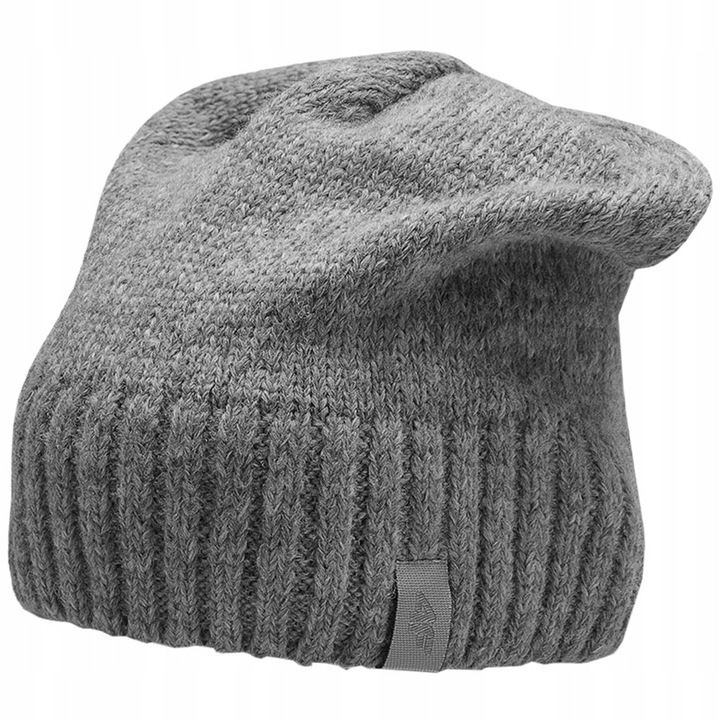 Czapka damska 4F szary melanż H4Z22 CAD015 25M