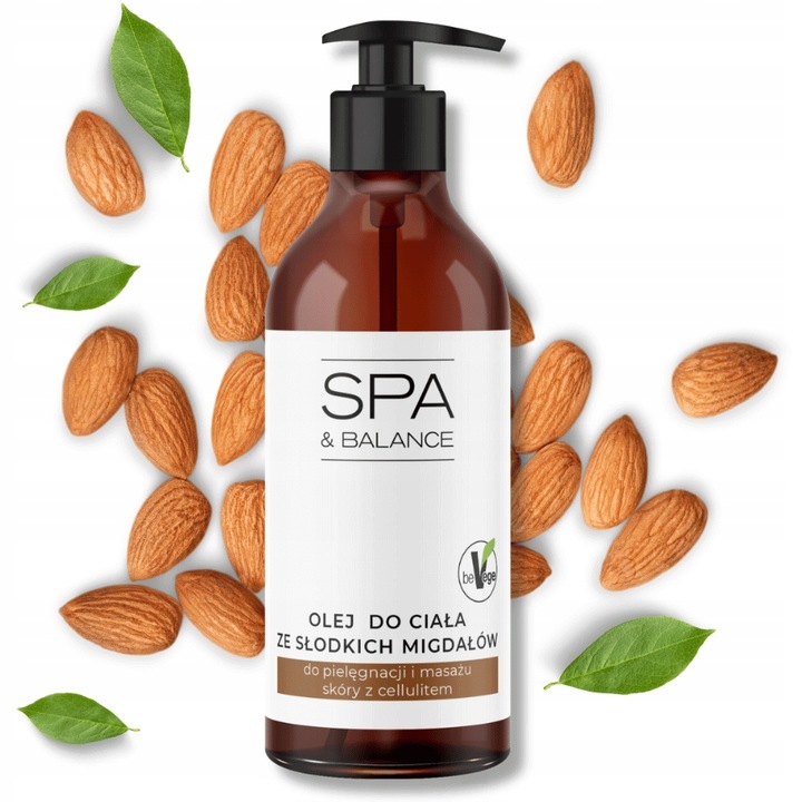 Olejek do masażu krocza olej ze słodkich migdałów z dozownikiem 500ml