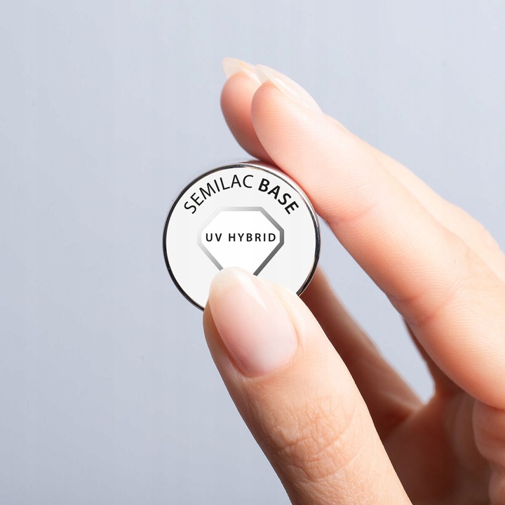 SEMILAC BAZA HYBRYDOWA DO PAZNOKCI PODKŁAD MANICURE PEDICURE - BASE 7ml
